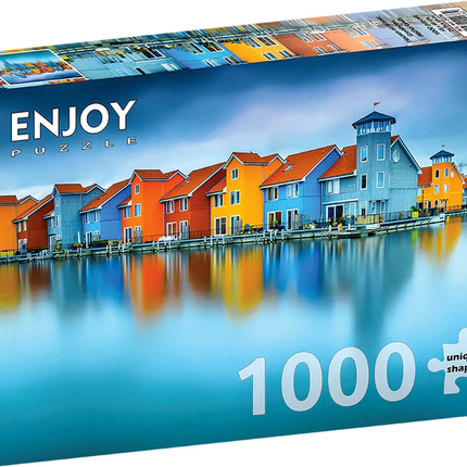 Enjoy Houses on Water - Groningen Nederland Puzzel 1000 Stukjes