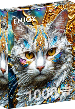 Enjoy Jeweled Cat Puzzel 1000 Stukjes