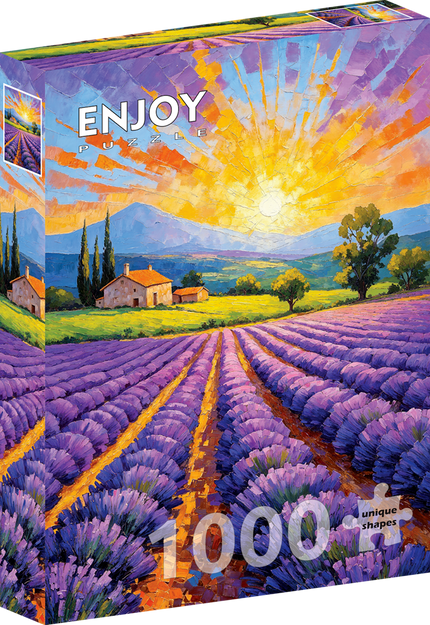 Enjoy Lavender Sunset Puzzel 1000 Stukjes