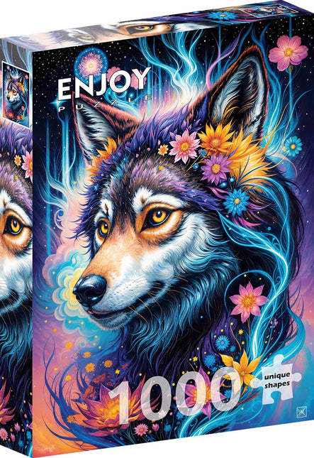 Enjoy Magical Wolf Portrait Puzzel 1000 Stukjes