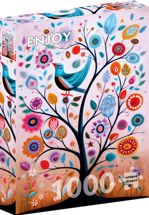 Enjoy May the Bluebird of Happiness Fly Into Your Tree Puzzel 1000 Stukjes