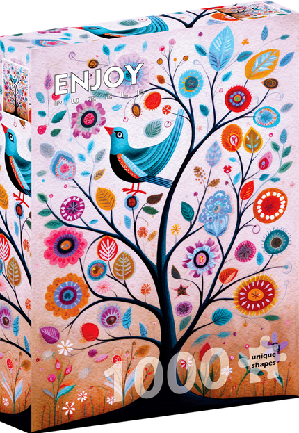 Enjoy May the Bluebird of Happiness Fly Into Your Tree Puzzel 1000 Stukjes