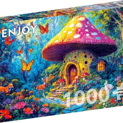 Enjoy Mushroom Cottage Puzzel 1000 Stukjes