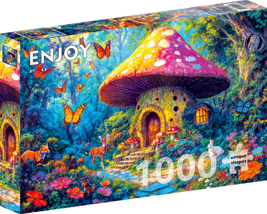 Enjoy Mushroom Cottage Puzzel 1000 Stukjes