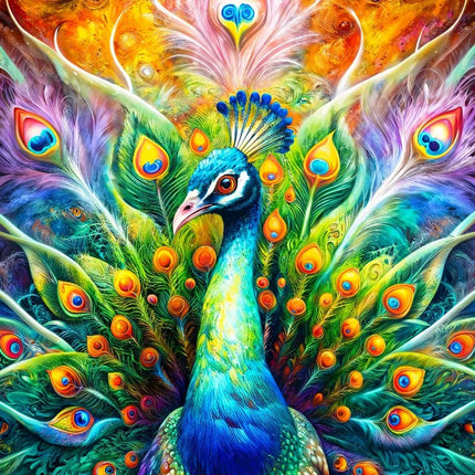 Enjoy Peacock Majesty Puzzel 1000 Stukjes