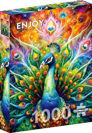 Enjoy Peacock Majesty Puzzel 1000 Stukjes