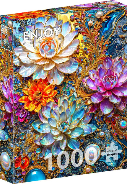 Enjoy Pearlescent Waterlilies Puzzel 1000 Stukjes