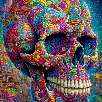 Enjoy Quirky Skull Puzzel 1000 Stukjes