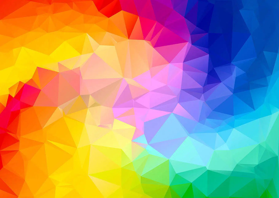Enjoy Rainbow Gradient Poligonal Swirl Puzzel 1000 stukjes