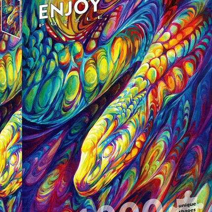 Enjoy Rainbow Snake Puzzel 1000 Stukjes