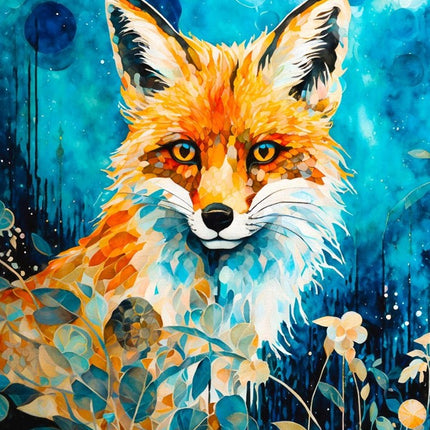 Enjoy Red Fox on Blue Puzzel 1000 Stukjes