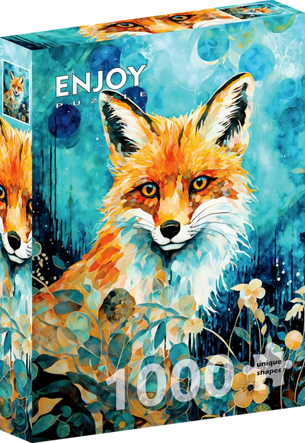 Enjoy Red Fox on Blue Puzzel 1000 Stukjes