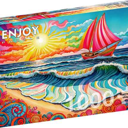 Enjoy Sailing at Sunrise Puzzel 1000 Stukjes