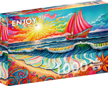 Enjoy Sailing at Sunrise Puzzel 1000 Stukjes