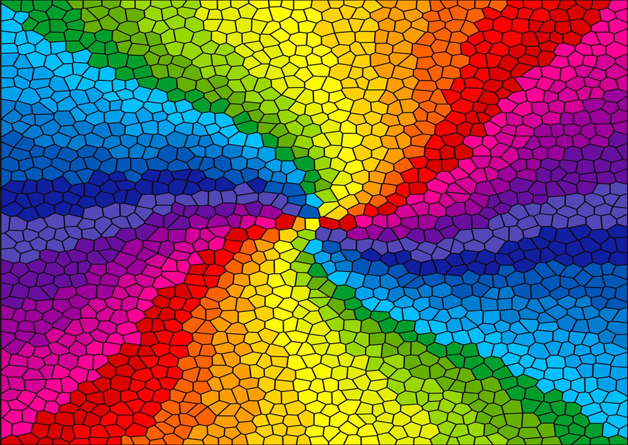 Enjoy Stained Glass Rainbow Burst Puzzel 1000 Stukjes
