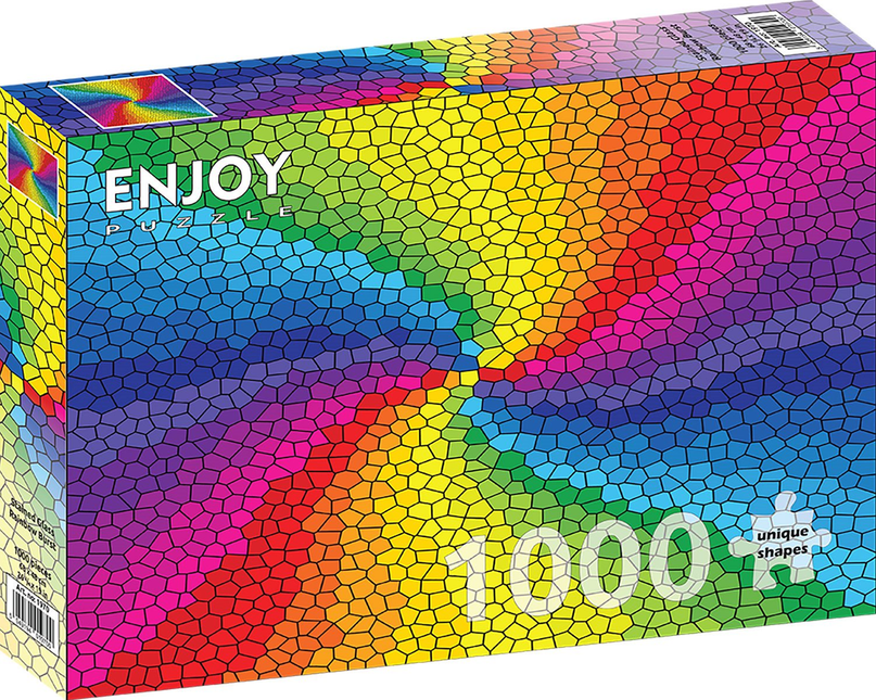 Enjoy Stained Glass Rainbow Burst Puzzel 1000 Stukjes