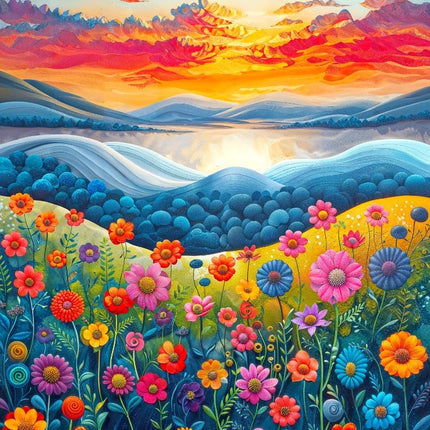 Enjoy Sunrise Fields Puzzel 1000 Stukjes