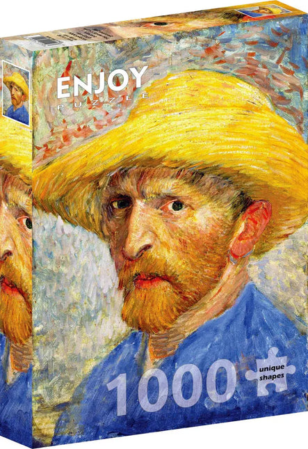 Enjoy Vincent Van Gogh: Self-portrait with a Straw Hat Puzzel 1000 Stukjes
