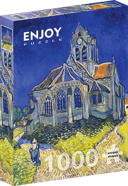 Enjoy Vincent Van Gogh: The Church in Auvers-sur-Oise Puzzel 1000 Stukjes