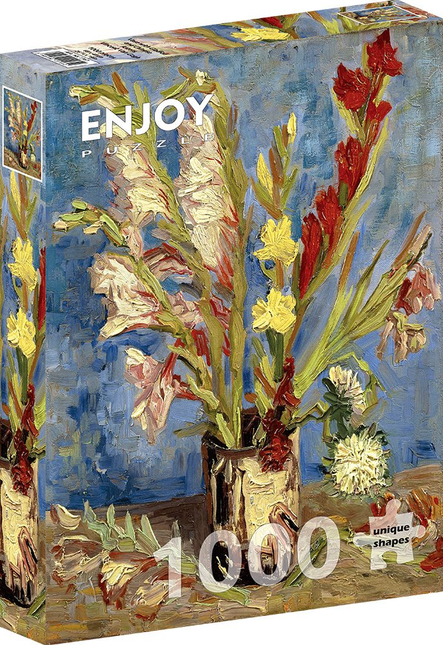 Enjoy Vincent Van Gogh - Vaas met Gladiolen en Chinese Aster Puzzel 1000 Stukjes