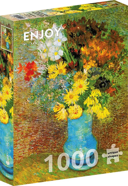 Enjoy Vincent Van Gogh: Vase with Daisies and Anemones Puzzel 1000 Stukjes