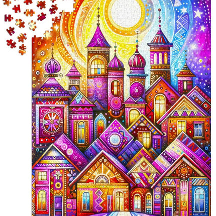 Enjoy Violet Town Puzzel 1000 Stukjes