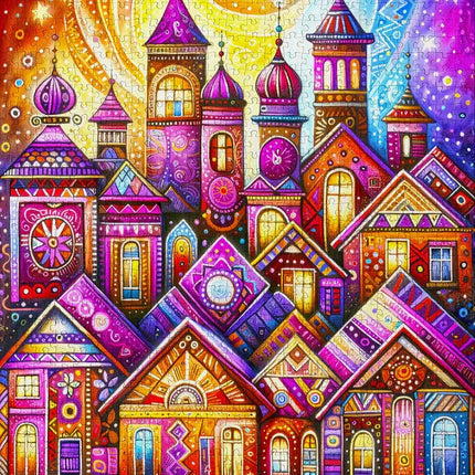Enjoy Violet Town Puzzel 1000 Stukjes