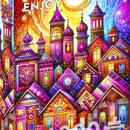 Enjoy Violet Town Puzzel 1000 Stukjes