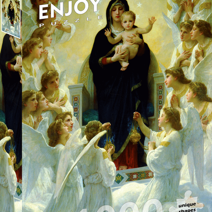 Enjoy William Bouguereau - The Virgin with Angels Puzzel 1000 Stukjes