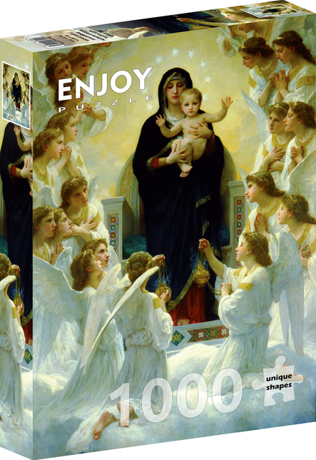 Enjoy William Bouguereau - The Virgin with Angels Puzzel 1000 Stukjes