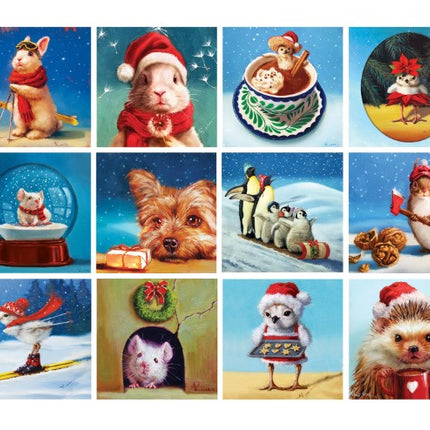 Eurographics Christmas Animals Adventskalender 24 x 50 Stukjes