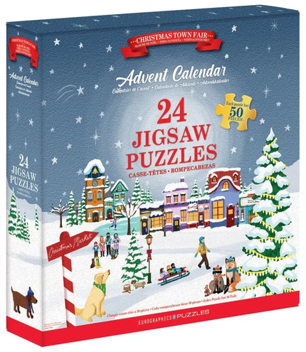Eurographics Christmas Town Fair Adventskalender 24 x 50 Stukjes