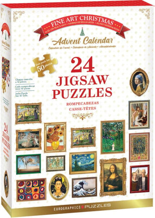 Eurographics Fine Art Christmas Adventspuzzel 24 x 50 Stukjes