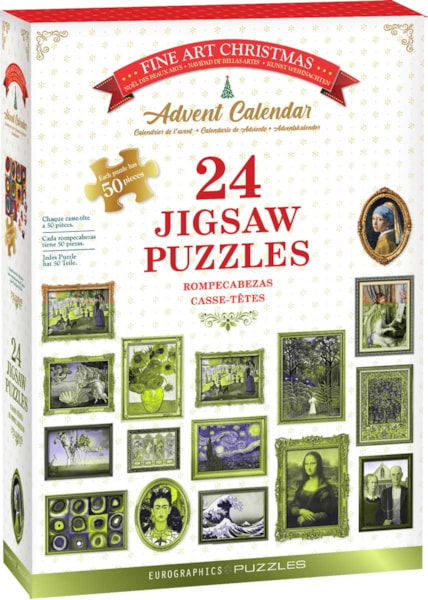 Eurographics Fine Art Christmas Adventspuzzel 24 x 50 Stukjes