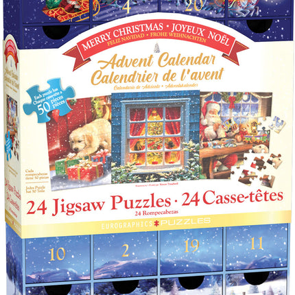 Eurographics Merry Christmas Adventskalender 24 x 50 Stukjes