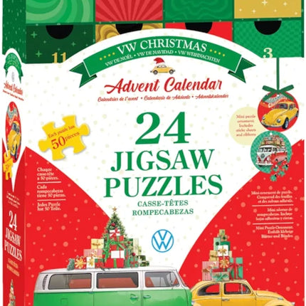 Eurographics VW Christmas Adventspuzzel 24 x 50 Stukjes