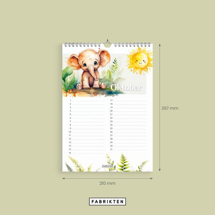 Fabrikten Verjaardagskalender Carino A4