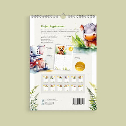 Fabrikten Verjaardagskalender Carino A4