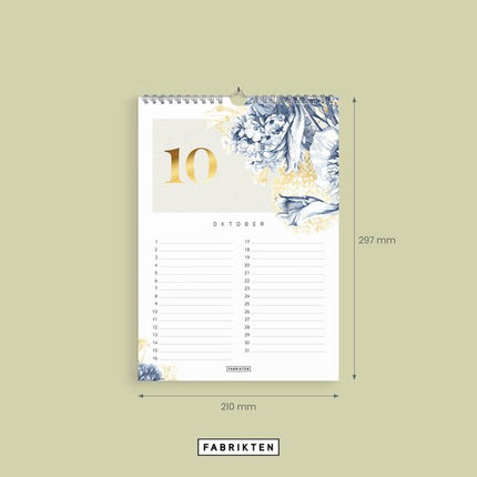 Fabrikten Verjaardagskalender Delfts A4