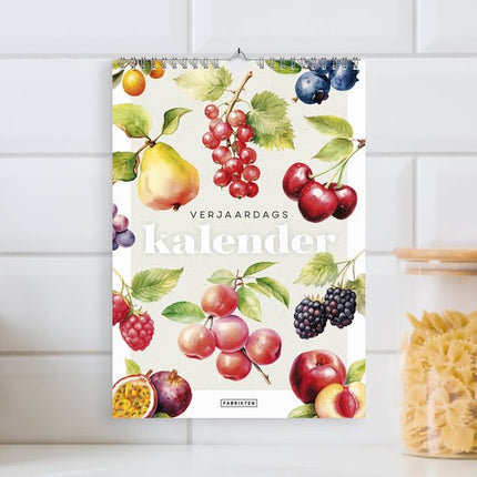 Fabrikten Verjaardagskalender Frutta A4