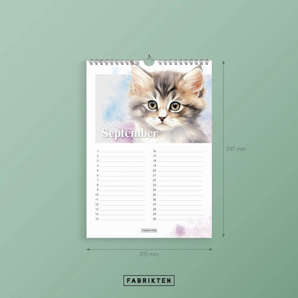 Fabrikten Verjaardagskalender Katten A4