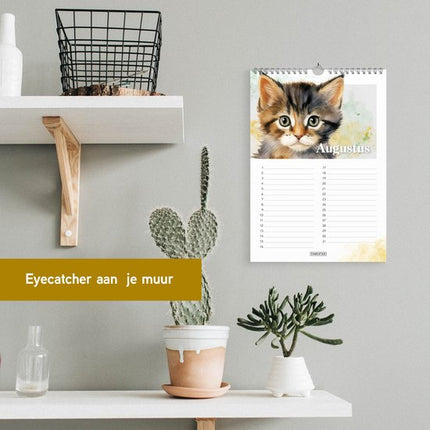 Fabrikten Verjaardagskalender Katten A4