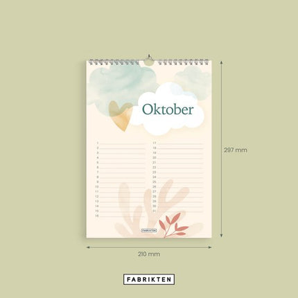 Fabrikten Verjaardagskalender Kico A4