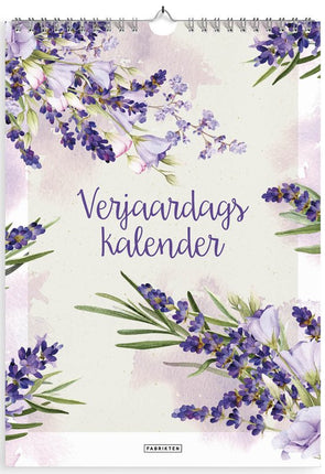 Fabrikten Verjaardagskalender Lavendel A4