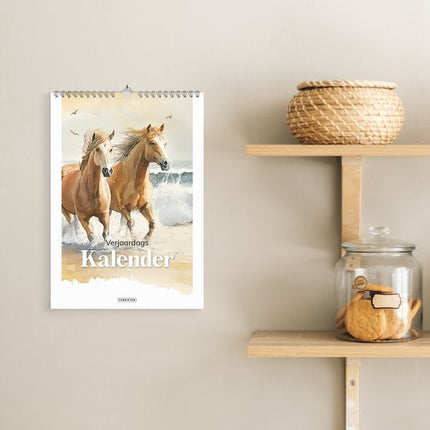Fabrikten Verjaardagskalender Paarden A4