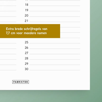 Fabrikten Verjaardagskalender Paarden A4
