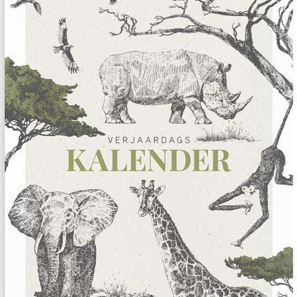 Fabrikten Verjaardagskalender Safari A4