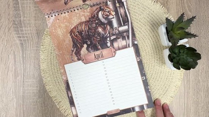Fabrikten Verjaardagskalender Steampunk A4