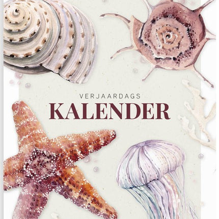 Fabrikten Verjaardagskalender Strand A4