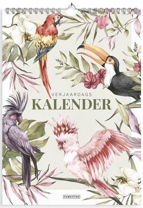Fabrikten Verjaardagskalender Tropisch A4